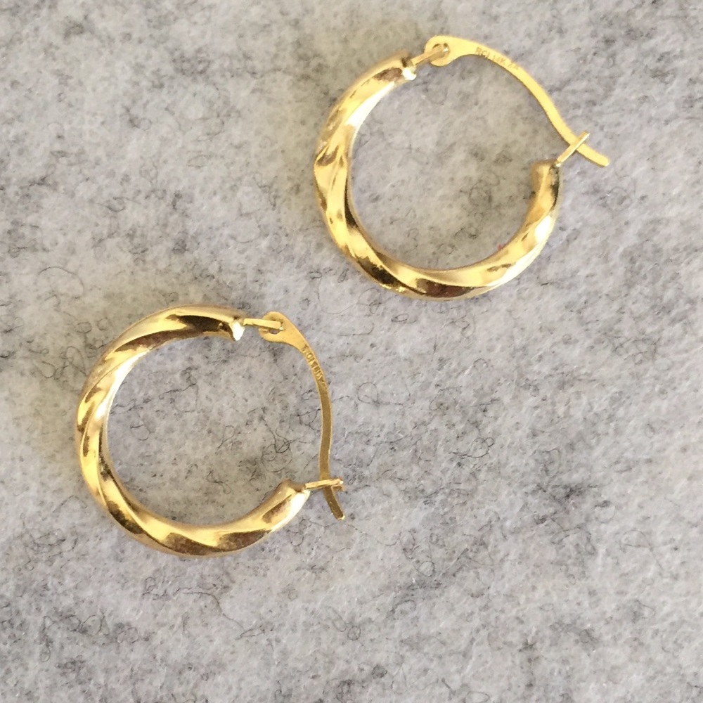 14k hoop earrings